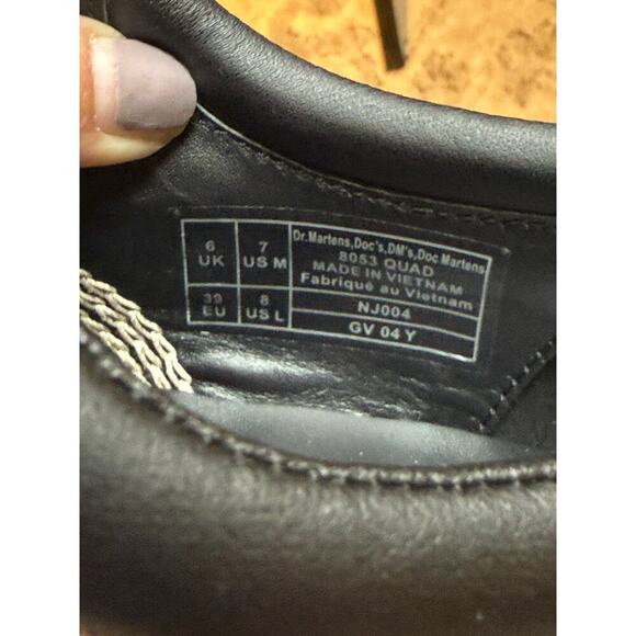 Dr. Martens 8053 Quad Beige Unisex Size 7/8 Platform Leather - Picture 9 of 9